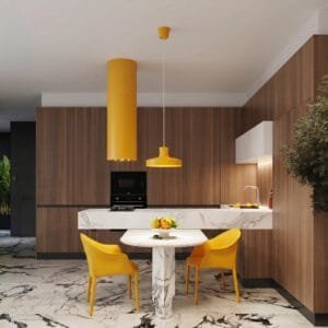 Bilo Pendant Light - Yellow Uncategorized Great Lighting UK Ltd
