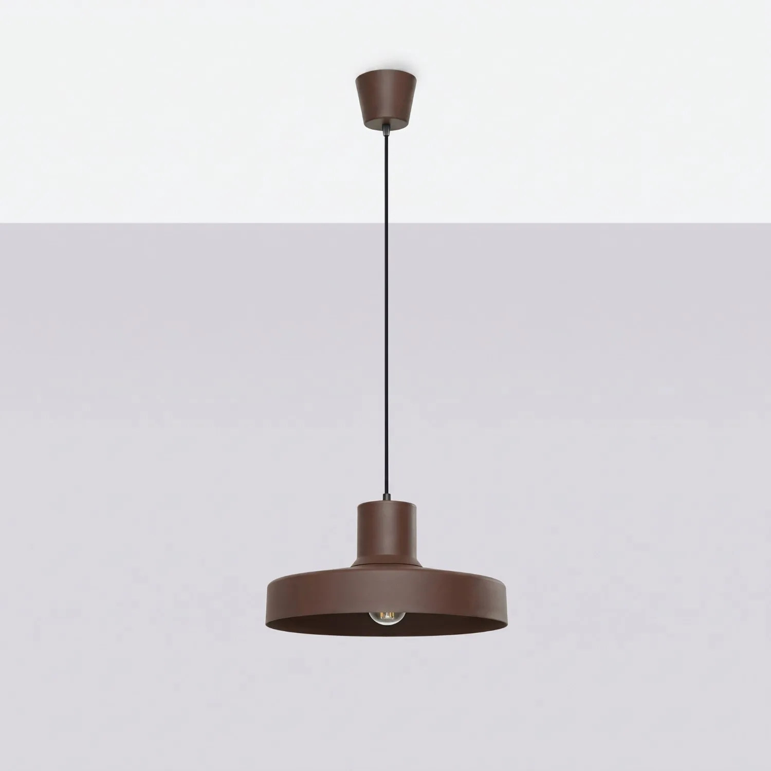 Bilo Pendant Light - Brown Industrial Pendant Lights Great Lighting UK Ltd