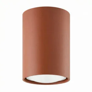 Lagos Ceiling Light 10cm - Red Ochre Coloured Ceiling Lights Great Lighting UK Ltd