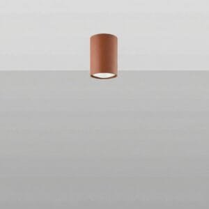 Lagos Ceiling Light 10cm - Red Ochre Uncategorized Great Lighting UK Ltd