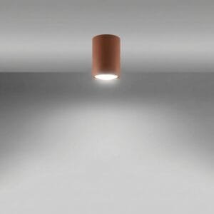 Lagos Ceiling Light 10cm - Red Ochre Uncategorized Great Lighting UK Ltd