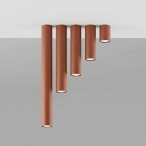 Lagos Ceiling Light 10cm - Red Ochre Uncategorized Great Lighting UK Ltd