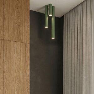 Lagos Ceiling Light 10cm - Olive Green Uncategorized Great Lighting UK Ltd