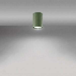 Lagos Ceiling Light 10cm - Olive Green Uncategorized Great Lighting UK Ltd