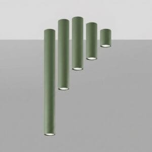 Lagos Ceiling Light 10cm - Olive Green Uncategorized Great Lighting UK Ltd