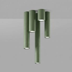 Lagos Ceiling Light 10cm - Olive Green Uncategorized Great Lighting UK Ltd