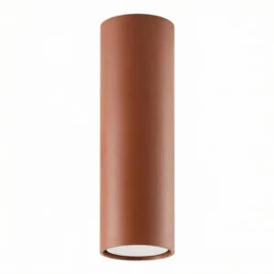 Lagos Ceiling Light 20cm - Red Ochre Coloured Ceiling Lights Great Lighting UK Ltd