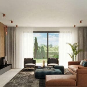 Lagos Ceiling Light 20cm - Red Ochre Uncategorized Great Lighting UK Ltd