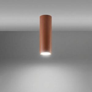 Lagos Ceiling Light 20cm - Red Ochre Uncategorized Great Lighting UK Ltd