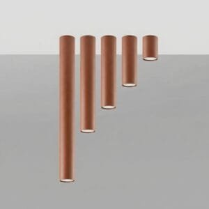 Lagos Ceiling Light 20cm - Red Ochre Uncategorized Great Lighting UK Ltd
