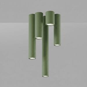 Lagos Ceiling Light 20cm - Olive Green Hallway Ceiling Lights Great Lighting UK Ltd