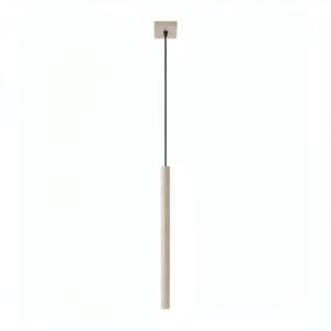 Pastelo Single Cylinder Pendant Light - Taupe Uncategorized Great Lighting UK Ltd