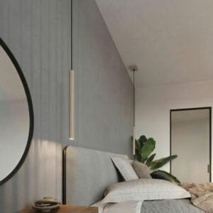 Pastelo Single Cylinder Pendant Light - Taupe Uncategorized Great Lighting UK Ltd