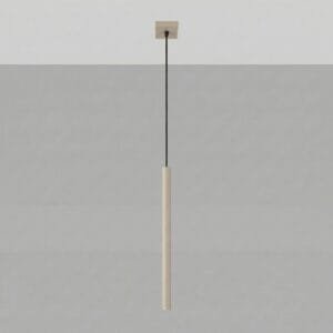 Pastelo Single Cylinder Pendant Light - Taupe Uncategorized Great Lighting UK Ltd