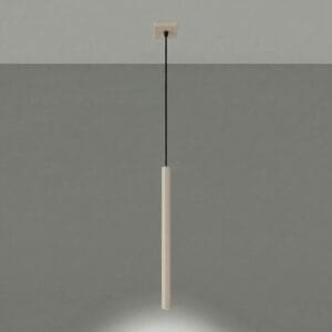 Pastelo Single Cylinder Pendant Light - Taupe Uncategorized Great Lighting UK Ltd