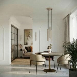 Pastelo Twin Cylinder Pendant Light - Taupe Uncategorized Great Lighting UK Ltd