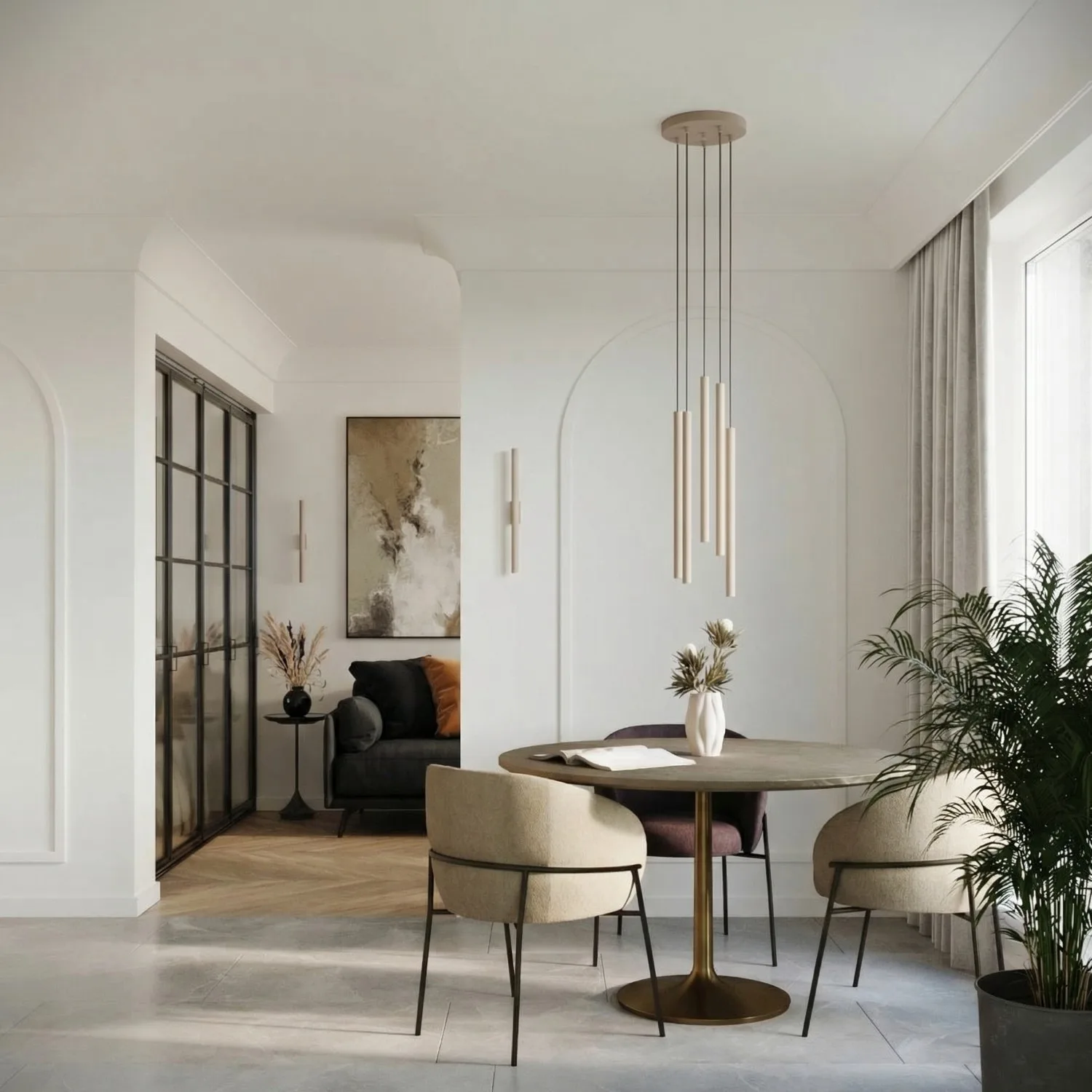 Pastelo Wall Light - Taupe Uncategorized Great Lighting UK Ltd