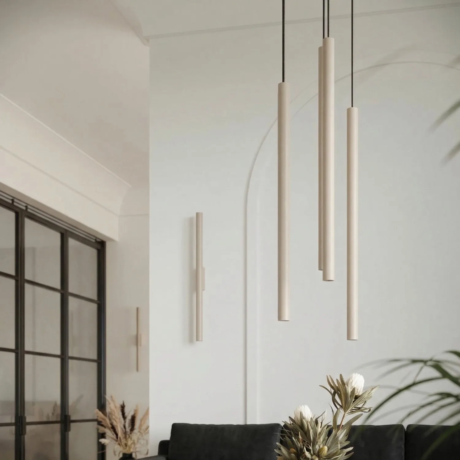 Pastelo Wall Light - Taupe Uncategorized Great Lighting UK Ltd