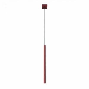 Pastelo Single Cylinder Pendant Light - Burgundy Uncategorized Great Lighting UK Ltd