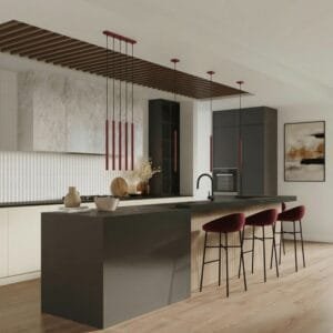 Pastelo Single Cylinder Pendant Light - Burgundy Uncategorized Great Lighting UK Ltd