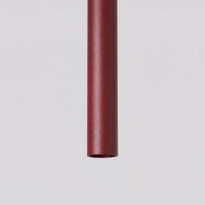 Pastelo Single Cylinder Pendant Light - Burgundy Uncategorized Great Lighting UK Ltd
