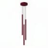 Pastelo 3-Light Cylinder Pendant Cluster - Burgundy Uncategorized Great Lighting UK Ltd