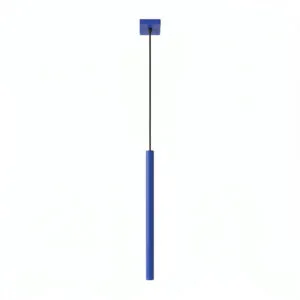 Pastelo Single Cylinder Pendant Light - Ultramarine Bedroom Cylinder Pendants Great Lighting UK Ltd