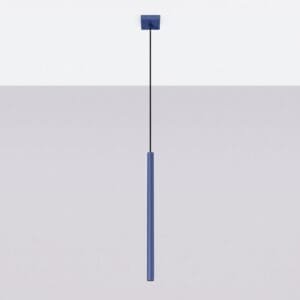 Pastelo Single Cylinder Pendant Light - Ultramarine Uncategorized Great Lighting UK Ltd
