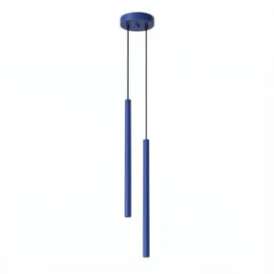 Pastelo Twin Cylinder Pendant Light - Ultramarine Uncategorized Great Lighting UK Ltd