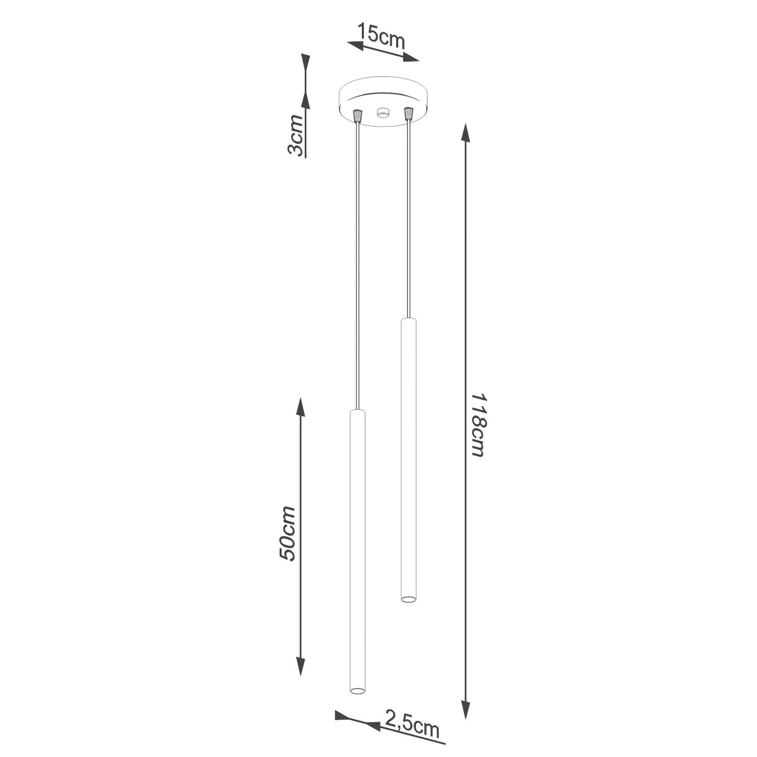 Pastelo Twin Cylinder Pendant Light - Ultramarine Uncategorized Great Lighting UK Ltd