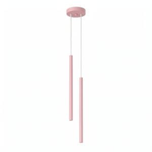 Pastelo Twin Cylinder Pendant Light - Pink Uncategorized Great Lighting UK Ltd