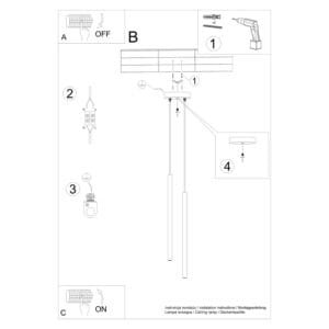 Pastelo Twin Cylinder Pendant Light - Pink Uncategorized Great Lighting UK Ltd