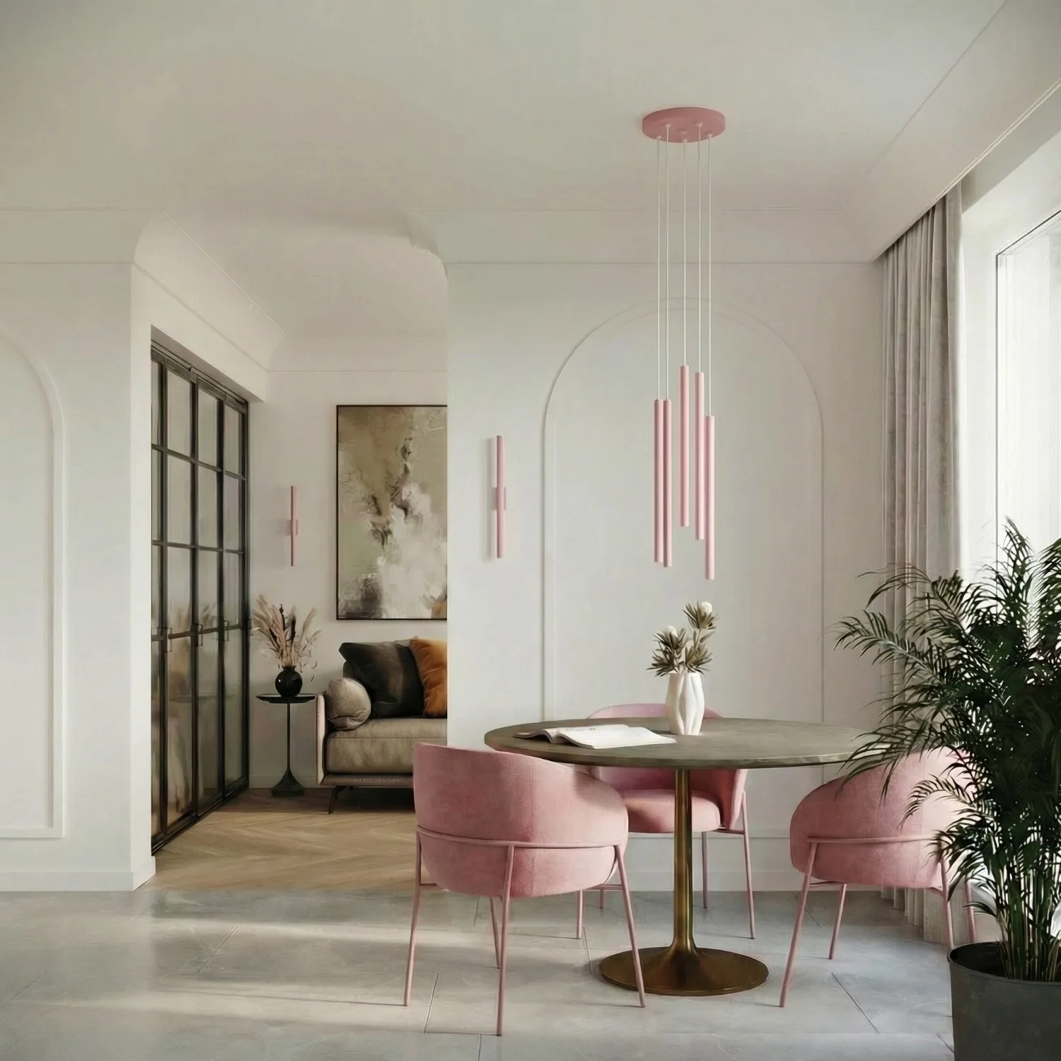 Pastelo Wall Light - Pink Uncategorized Great Lighting UK Ltd