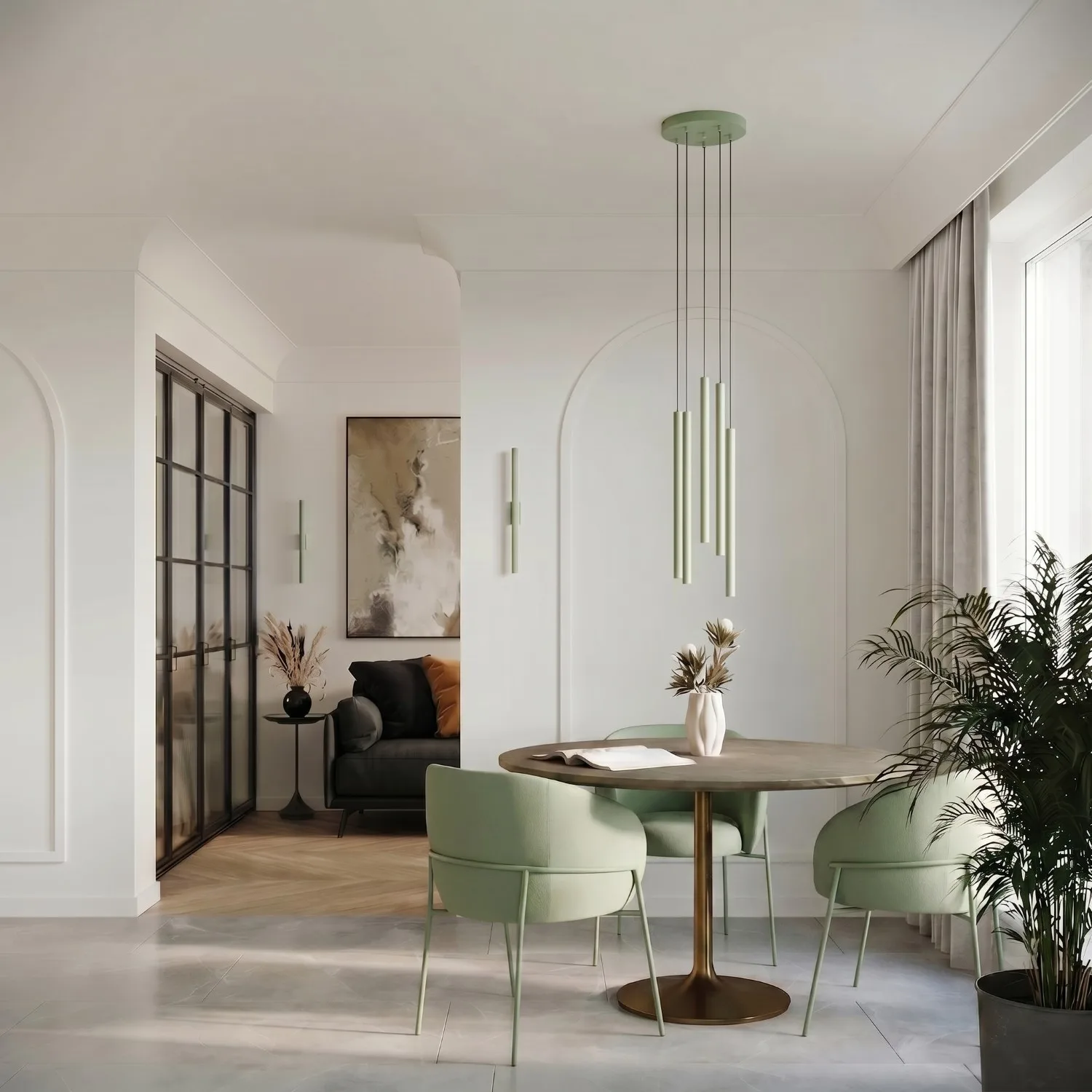 Pastelo Wall Light - Sage Uncategorized Great Lighting UK Ltd