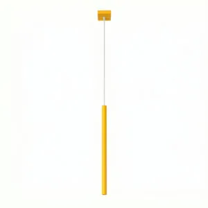 Pastelo Single Cylinder Pendant Light - Yellow Uncategorized Great Lighting UK Ltd