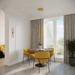 Pastelo 3-Light Cylinder Pendant Cluster - Yellow Uncategorized Great Lighting UK Ltd