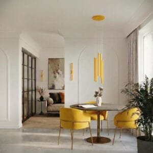 Pastelo Wall Light - Yellow Uncategorized Great Lighting UK Ltd