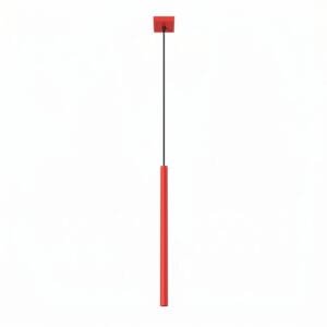 Pastelo Single Cylinder Pendant Light - Red Uncategorized Great Lighting UK Ltd