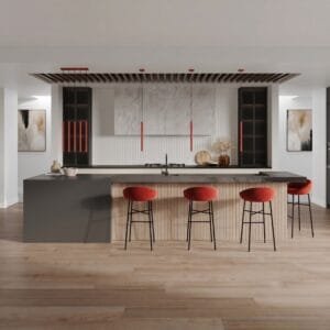 Pastelo 3-Light Cylinder Pendant Cluster - Red Uncategorized Great Lighting UK Ltd