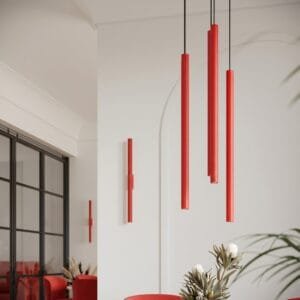 Pastelo Wall Light - Red Uncategorized Great Lighting UK Ltd