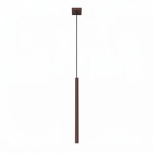 Pastelo Single Cylinder Pendant Light - Brown Uncategorized Great Lighting UK Ltd