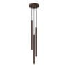 Pastelo 3-Light Cylinder Pendant Cluster - Brown Cylinder & Pendant Clusters Great Lighting UK Ltd