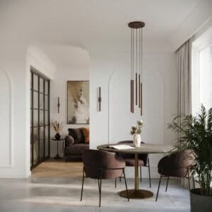 Pastelo 3-Light Cylinder Pendant Cluster - Brown Cylinder & Pendant Clusters Great Lighting UK Ltd