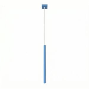Pastelo Single Cylinder Pendant Light - Azure Cylinder Pendant Lights Great Lighting UK Ltd