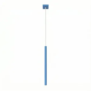 Pastelo Single Cylinder Pendant Light - Azure Cylinder Pendant Lights Great Lighting UK Ltd
