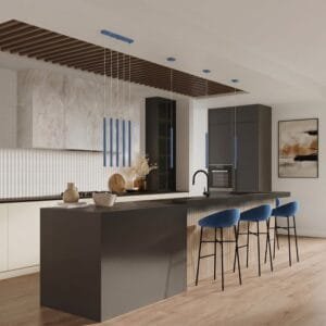 Pastelo Single Cylinder Pendant Light - Azure Cylinder Pendant Lights Great Lighting UK Ltd