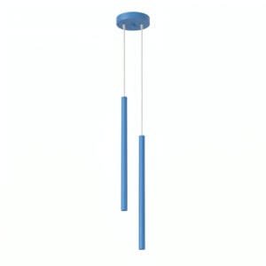Pastelo Twin Cylinder Pendant Light - Azure Uncategorized Great Lighting UK Ltd
