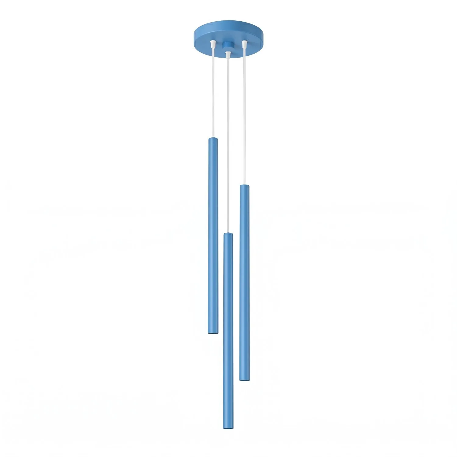 Pastelo 3-Light Cylinder Pendant Cluster - Azure Cylinder & Pendant Clusters Great Lighting UK Ltd