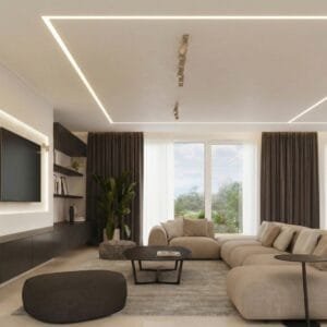Ring Wall Spotlight - Taupe Uncategorized Great Lighting UK Ltd