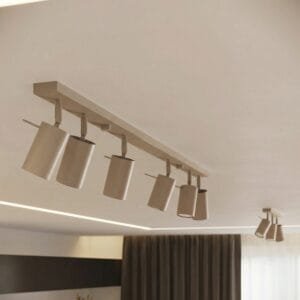 Ring Wall Spotlight - Taupe Uncategorized Great Lighting UK Ltd